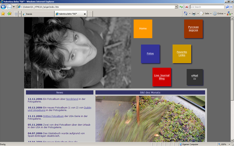 Homepage Design after 12/2007